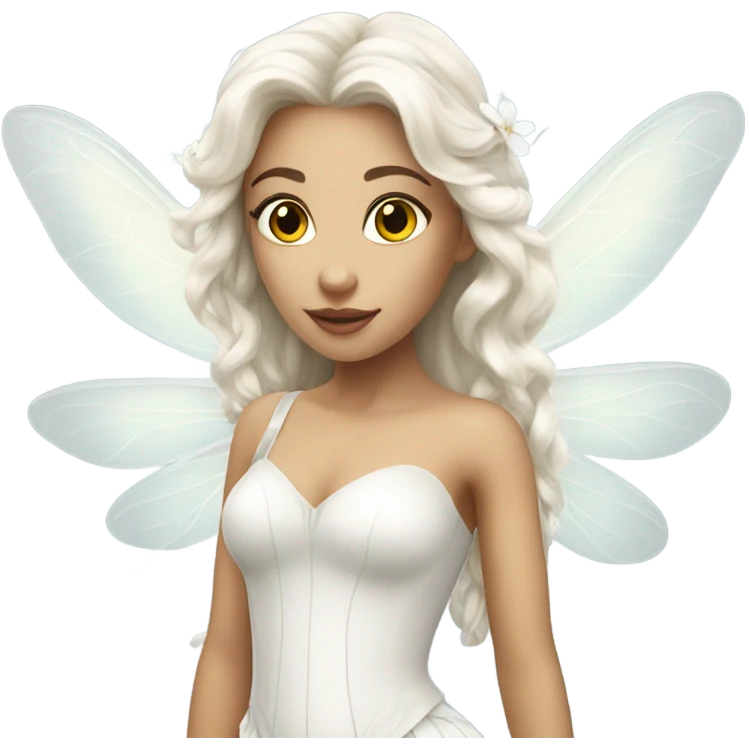 beautiful white fairy emoji