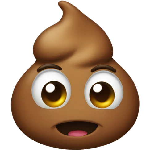 A poop with heart eyes emoji