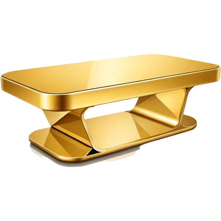 gold futuristic table emoji