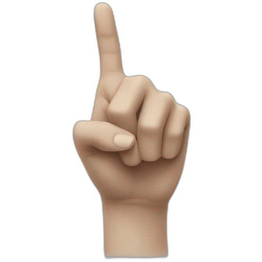 hand pointing forward emoji