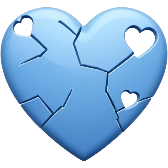 broken blue heart emoji