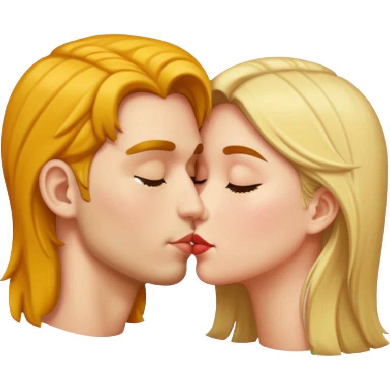 Two people kissing emoji