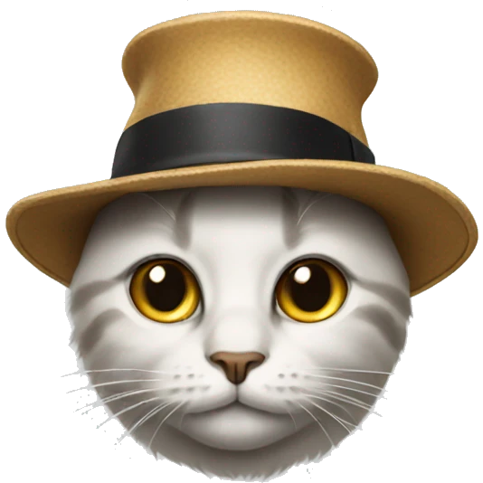 Cat in a hat  emoji