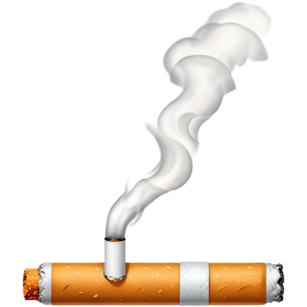 The extinguished cigarette came back to life. emoji
