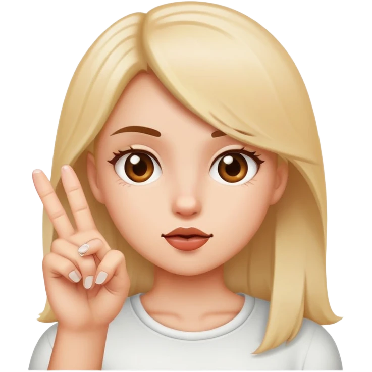 girl sticking her middle finger out ￼ emoji