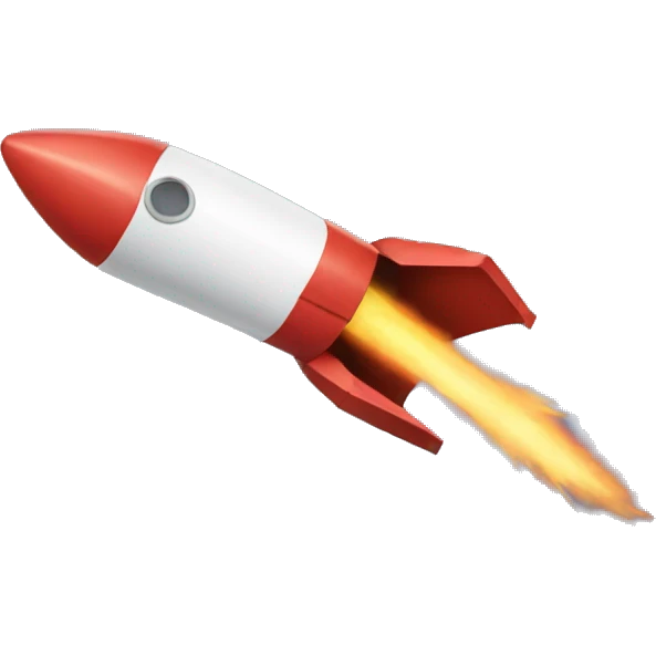 Rocket crashing emoji