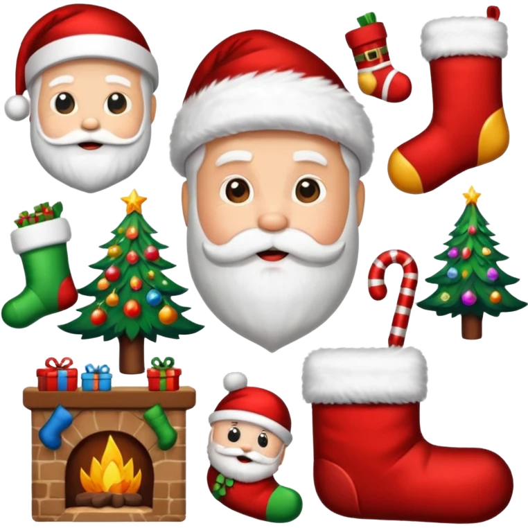 Christmas aesthetic sticker pack emoji