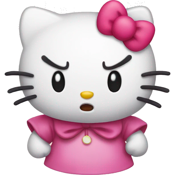 angry hello kitty emoji