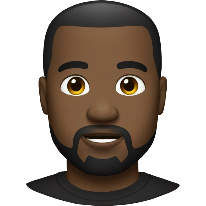 kanye west in black t-shirt emoji