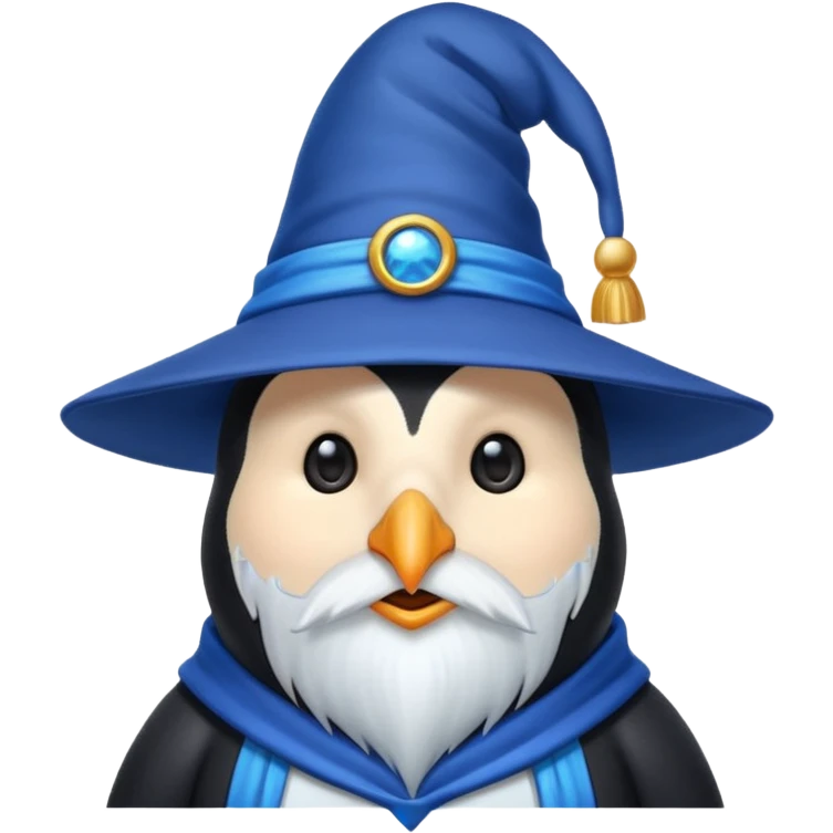 Penguin Wizard emoji