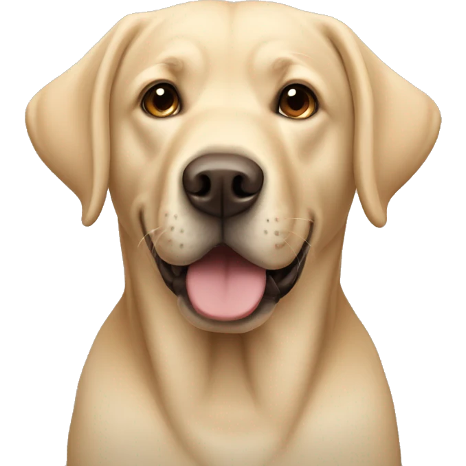 beige labrador emoji
