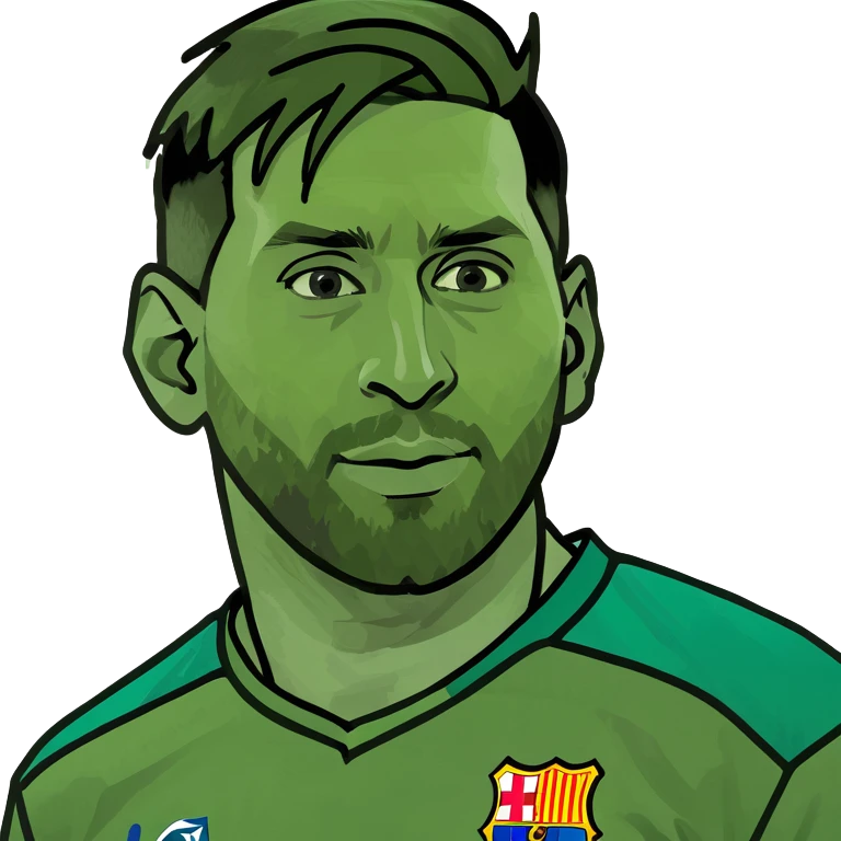 Messi with footbal emoji