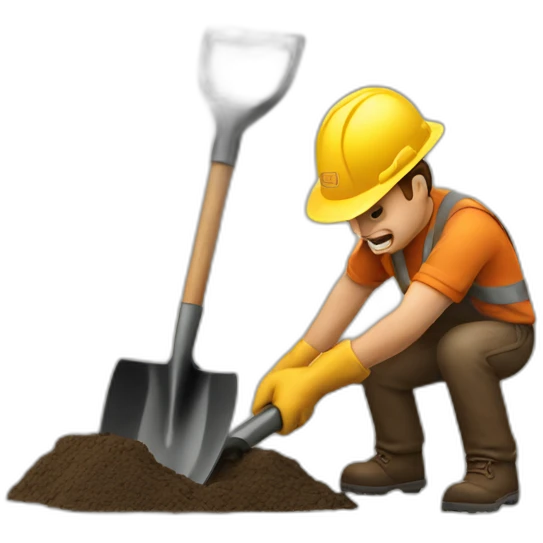 shovel digging emoji
