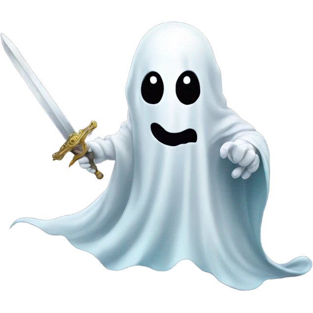 Ghost with a sword  emoji