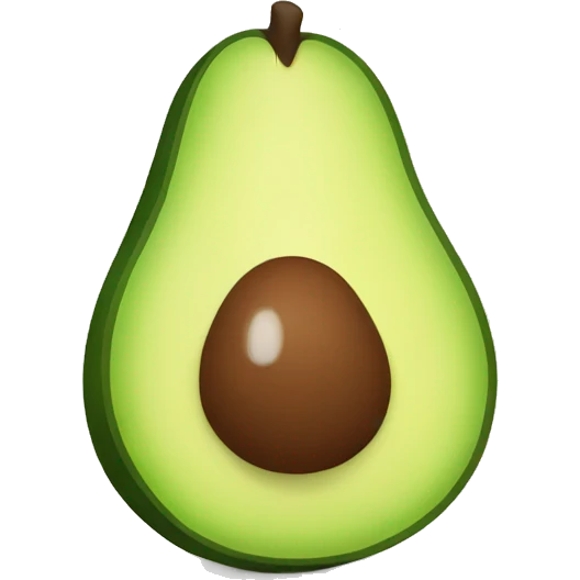 Avocado with lips emoji