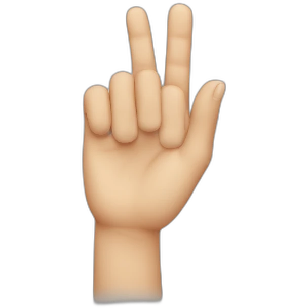 Finger touching emoji