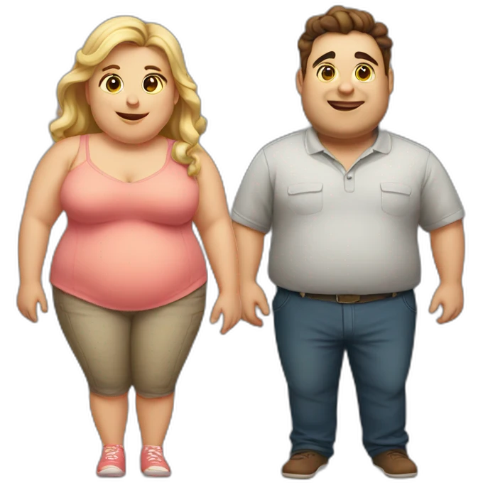 Chubby chaser couple emoji