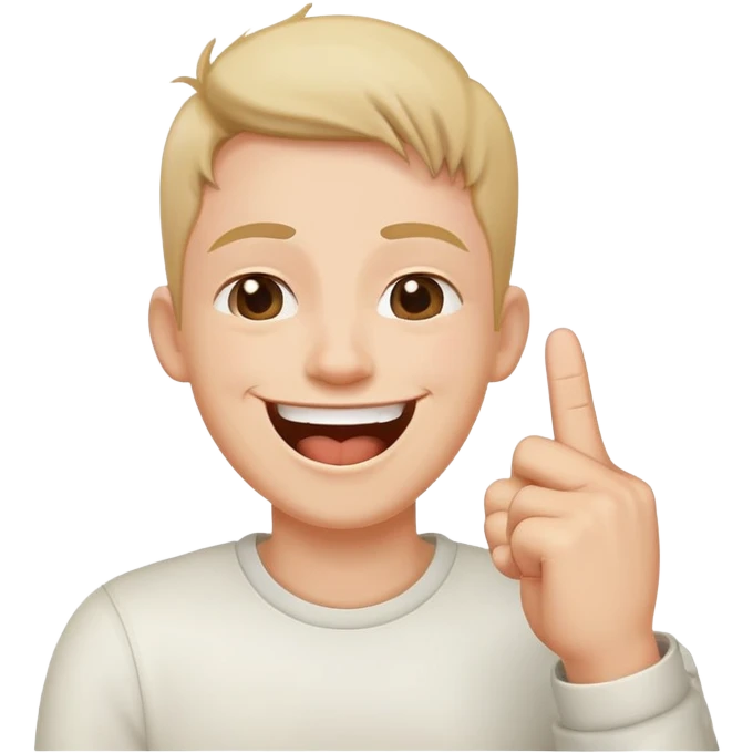 Middle finger laugh emoji
