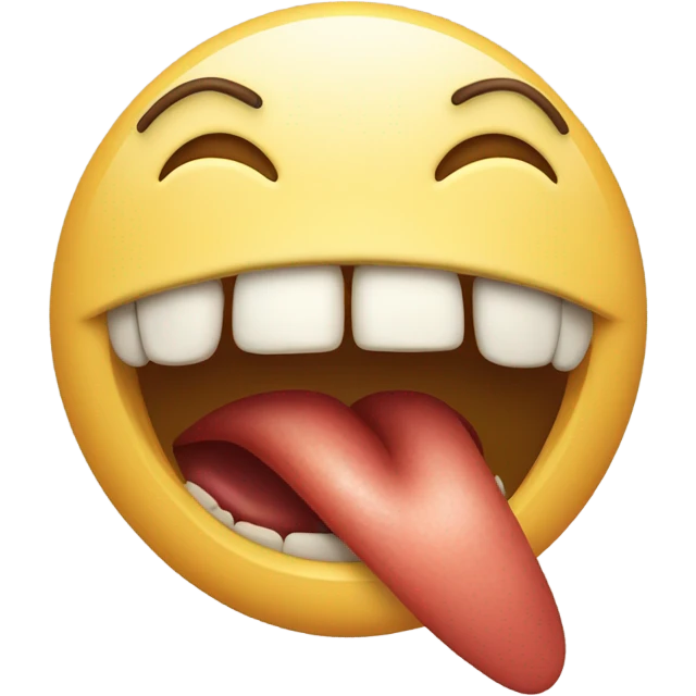 Emoji with chewing mouth  emoji