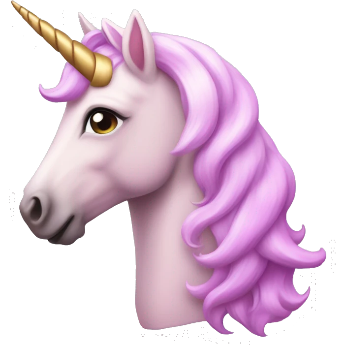 pembe taçlı unicorn emoji