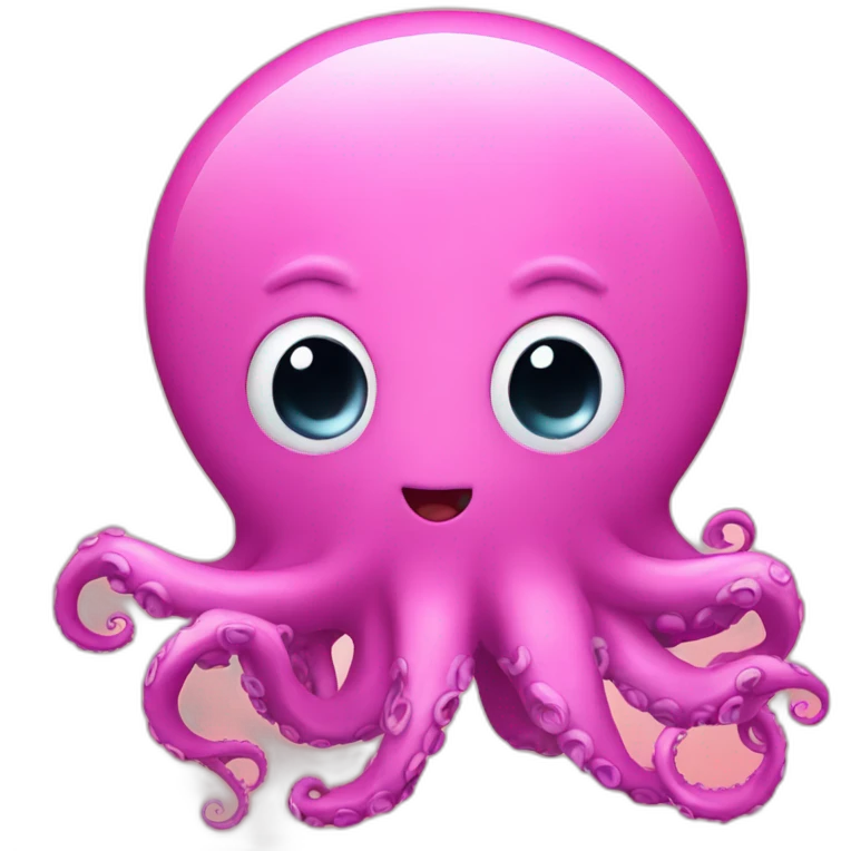 super here based on a pink octopus emoji