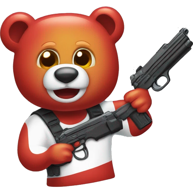 Lethal shooter gummy bear  emoji