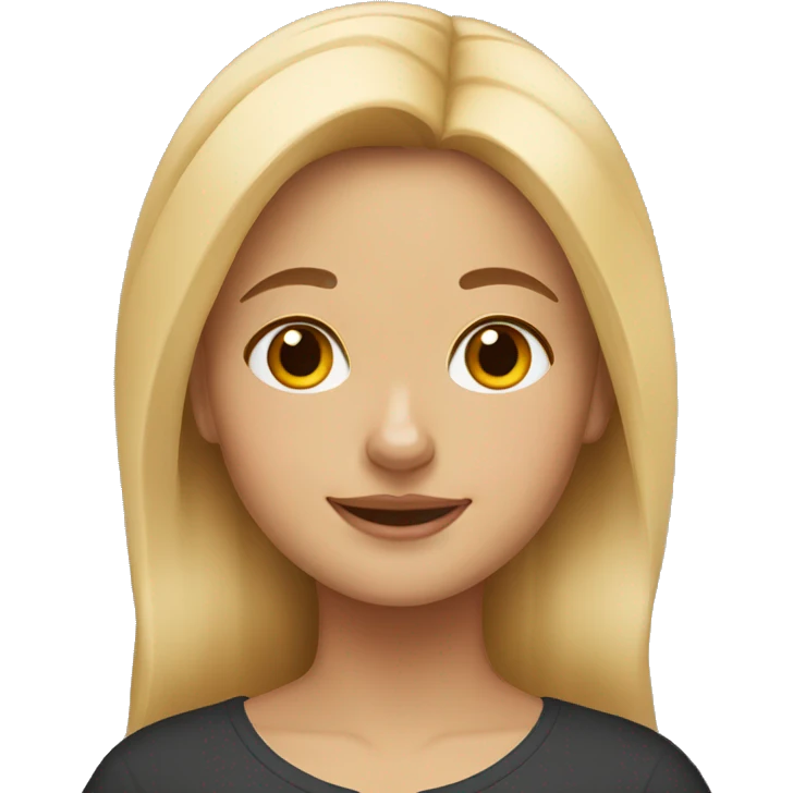 blonde girl with a corgi  emoji