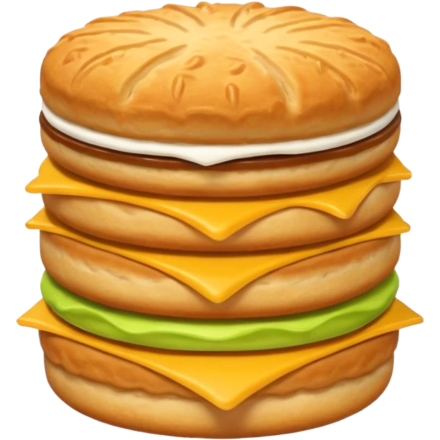 plain McDonald's biscuit, golden brown, fluffy emoji