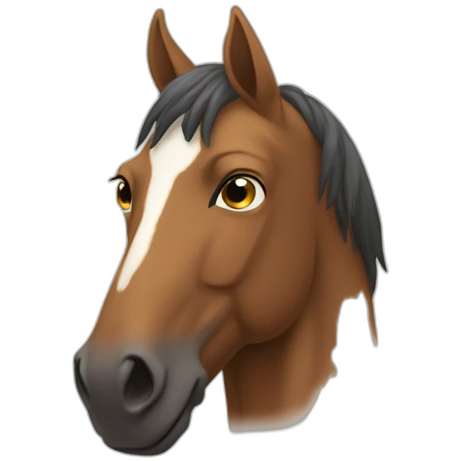 Caballo enojado emoji