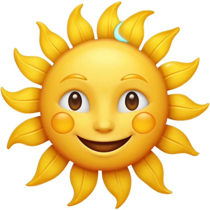 smiling sun emoji emoji
