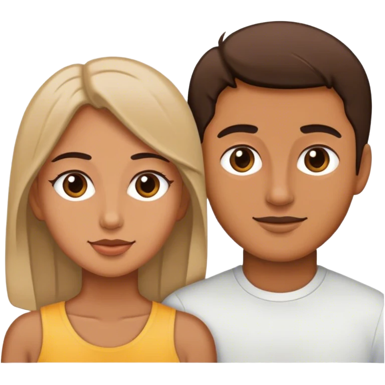 Pareja morena emoji