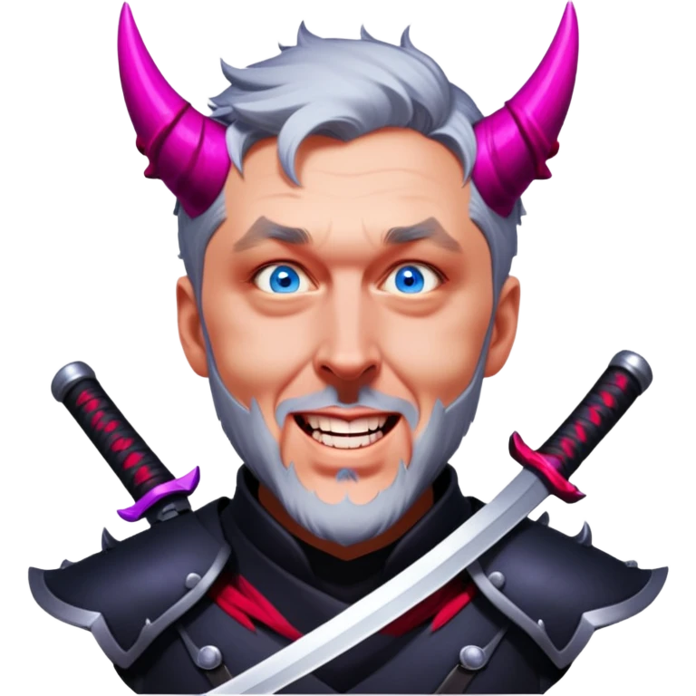 Demon-Horned Warrior emoji