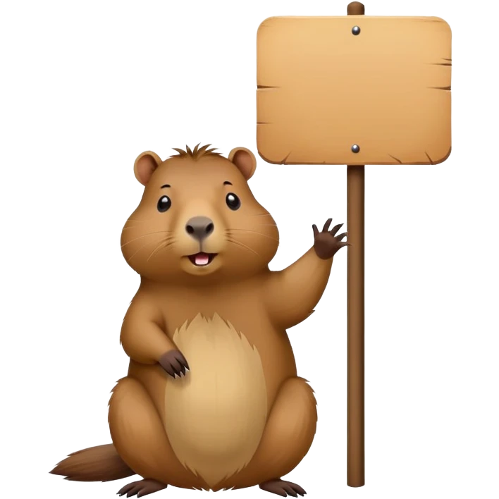Money begging capybara emoji