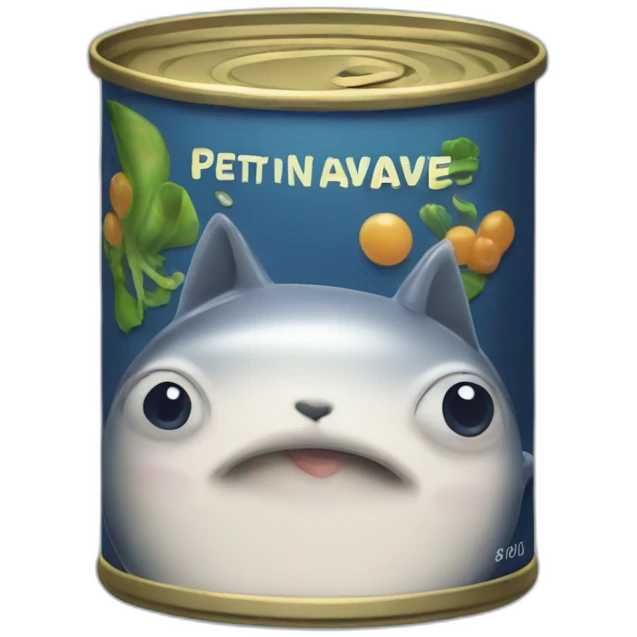 Realistic small can of tuna "petit navire" emoji