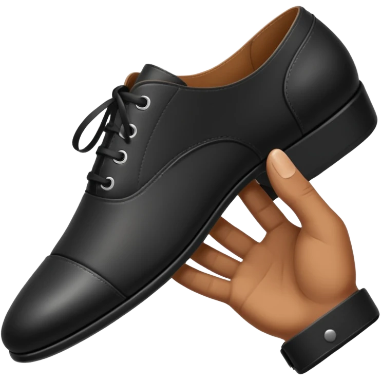 Hand holding a shoe as if it’s about to hit someone  emoji