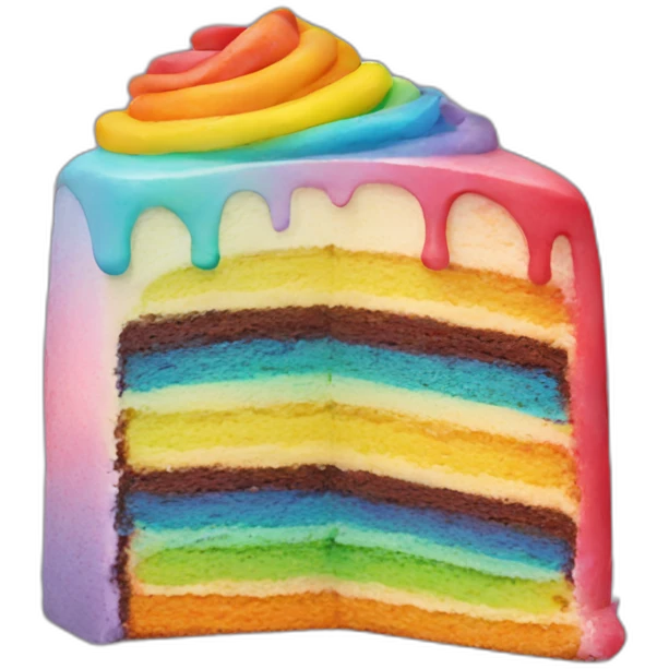rainbow cake emoji