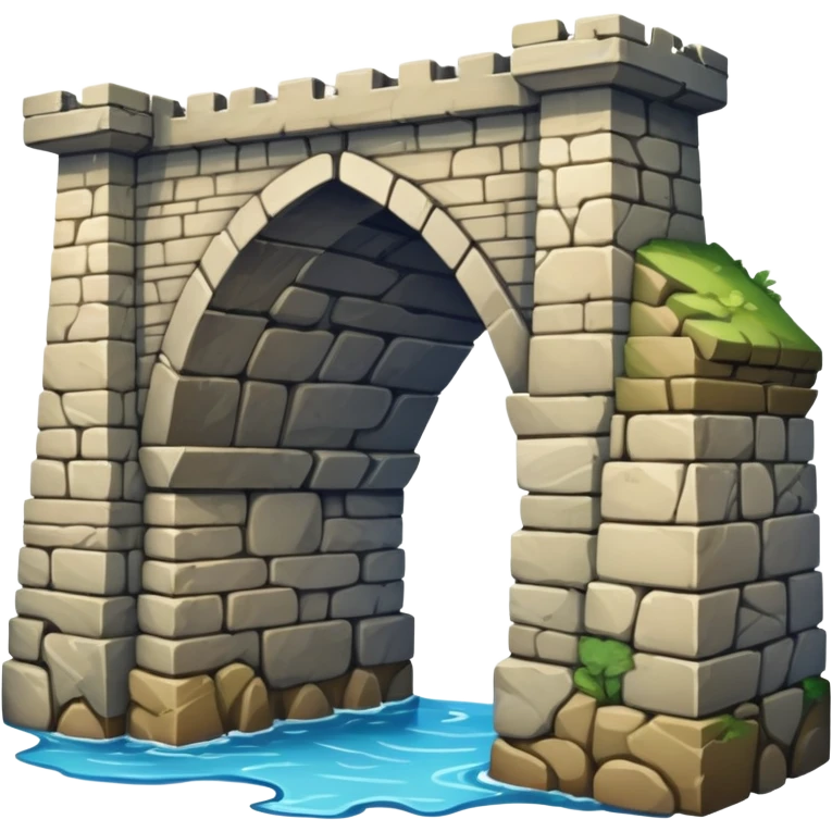 A bridge with a missing piece in the middle. emoji