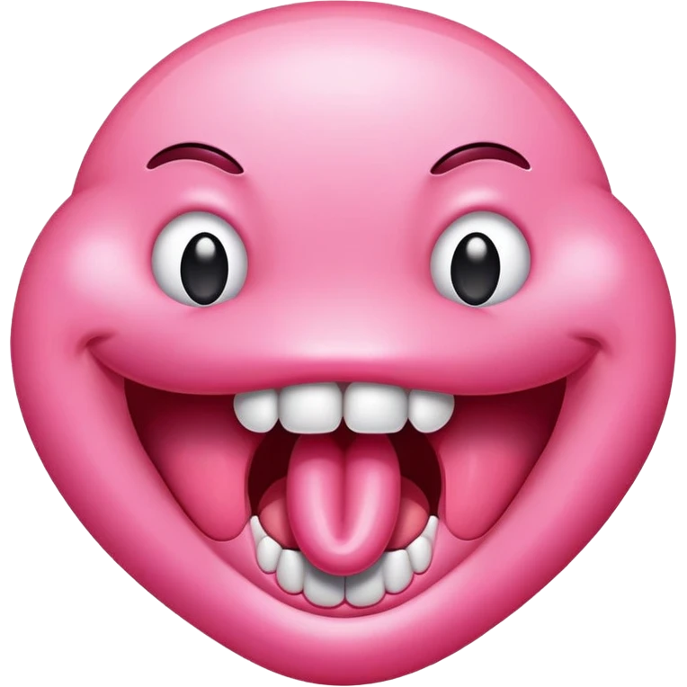 Mouth with tongue sticking out emoji