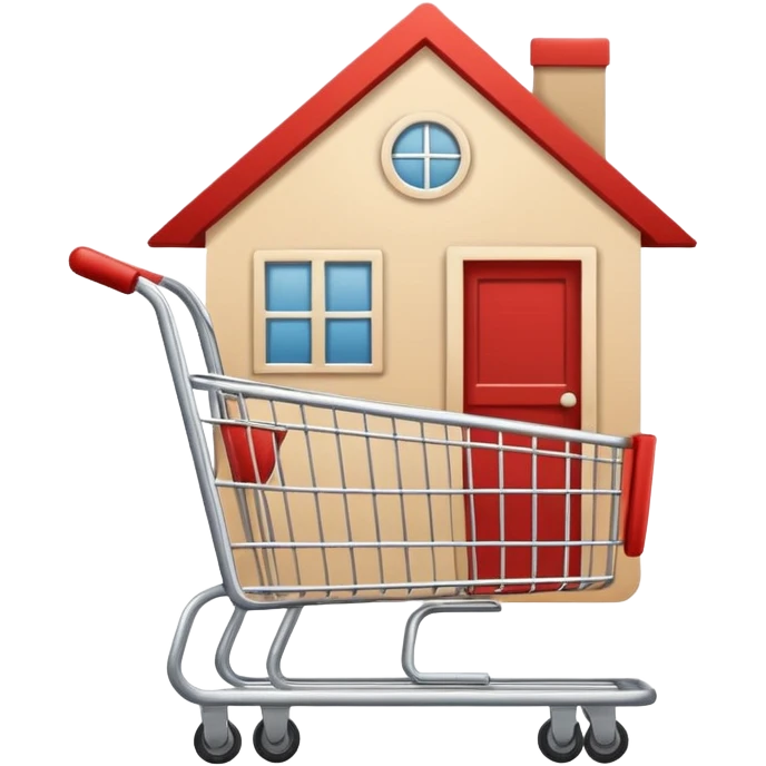 generate a emoji for my app for -home, account, cart, and tag. Note that use only lines without background emoji