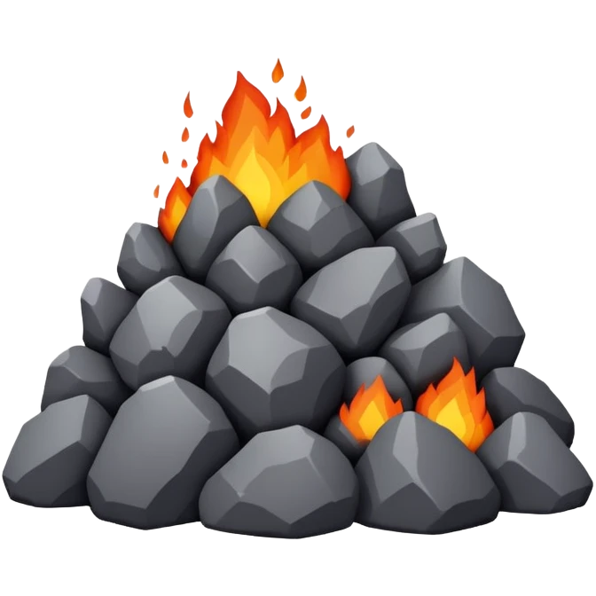 Batu panas emoji