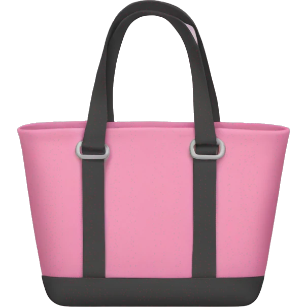 Pink tote bag emoji