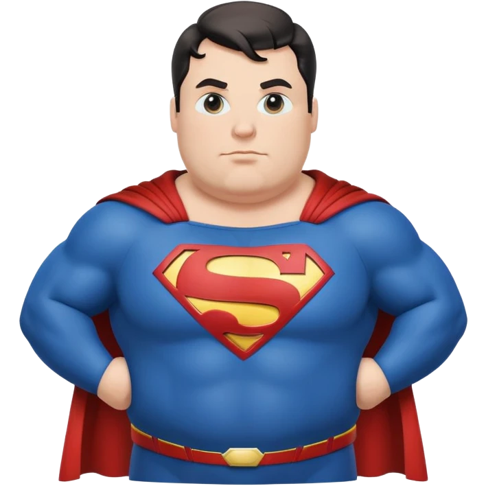 fat fat superman emoji