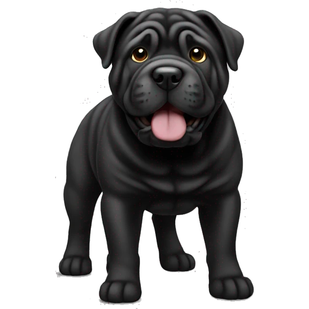 black sharpei emoji