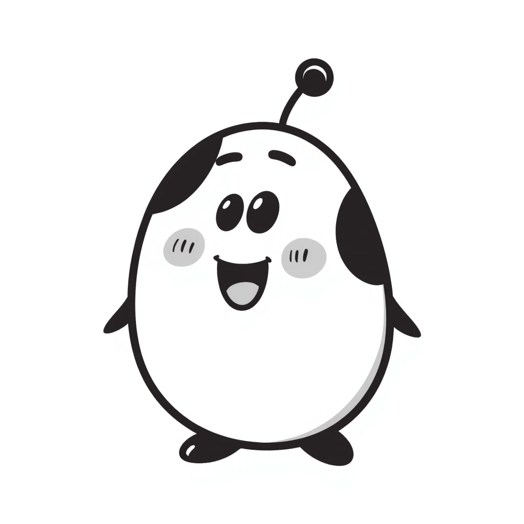playful hand-drawn Tamagotchi character emoji