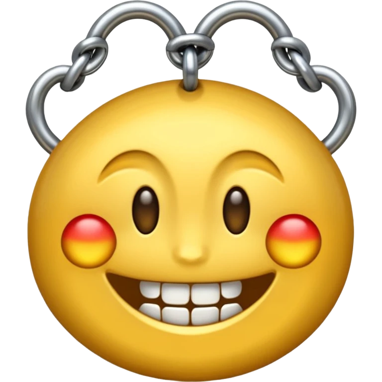 Emoji con dientes de oro y cadenas de oro emoji