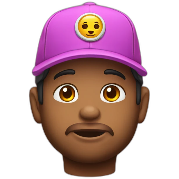 Oso con gorra de trap emoji