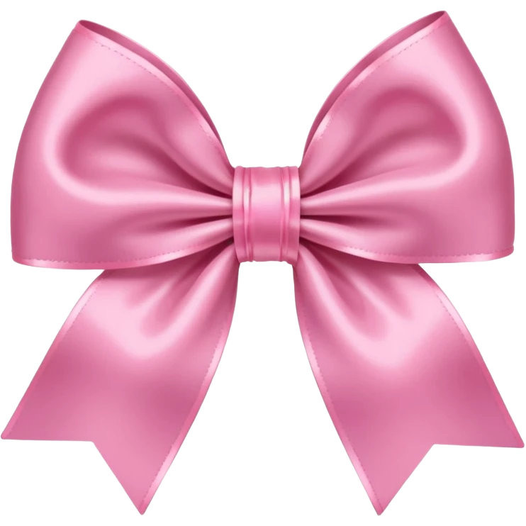 Pink frilly bow, light pink, extra frilly  emoji