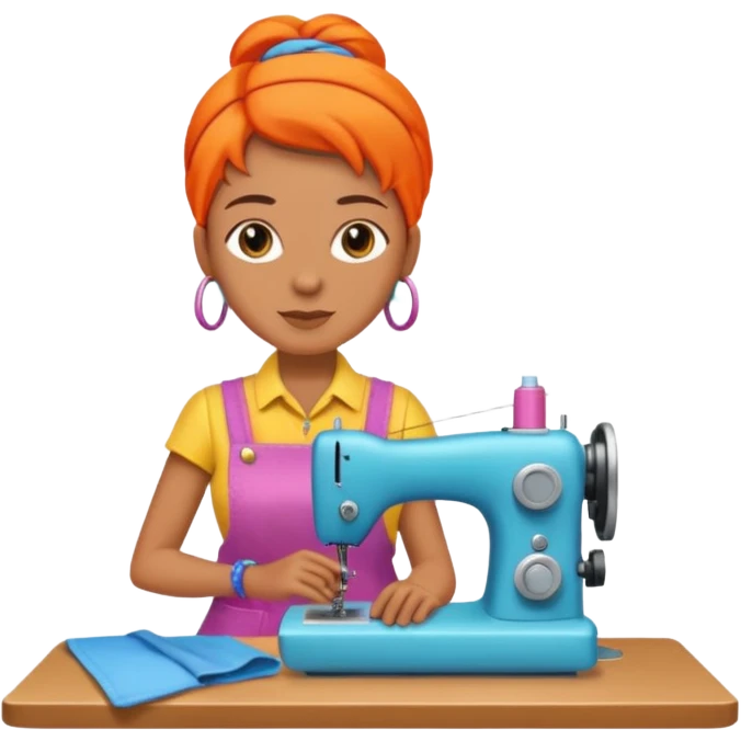 a creative clothing maker emoji