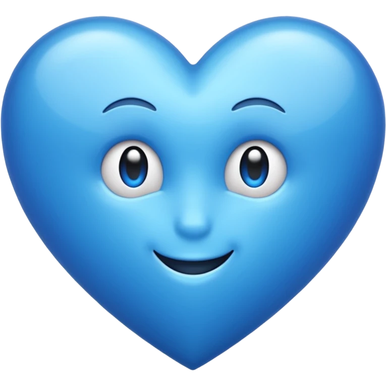 Coeur bleu Normal iPhone emoji
