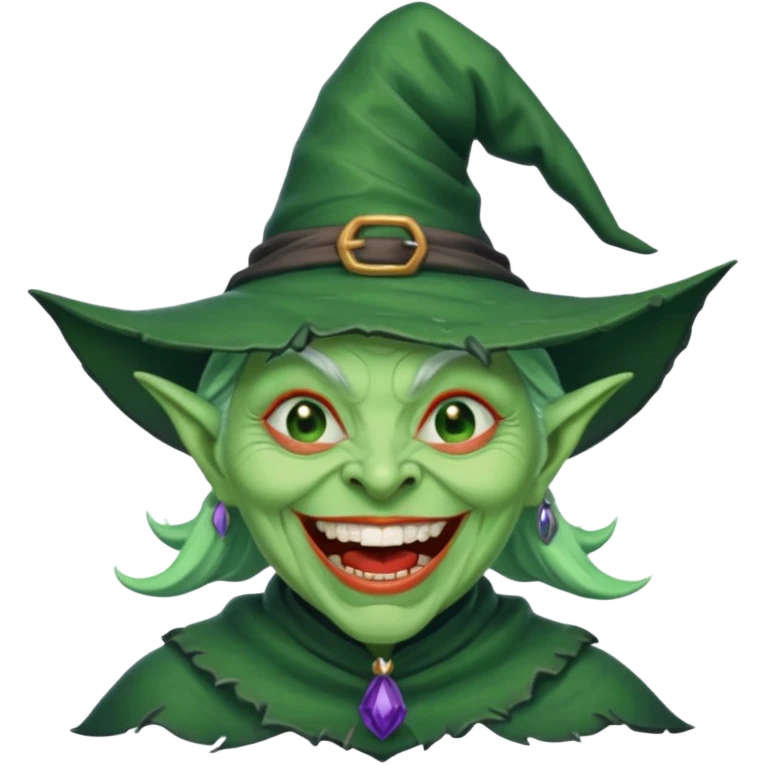 evil witch laughing emoji